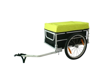Remolque de bicicleta utilitario con cubiertas con eje de rueda de 20'' - montaje rapide sin herramientas P2R