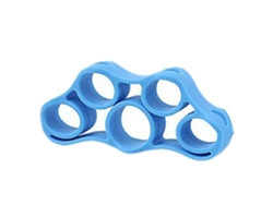 Extensor de dedos 2026rebe para fortalecimiento muscular y flexibilidad, portátil, de silicona, 3 kg, azul.
