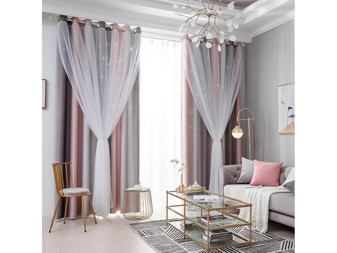 Cortinas de estrellas (translúcidas de dos capas)