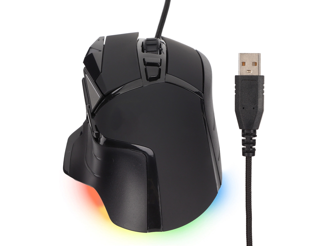 Baoj-2026rato Gaming Com Fio Com Design Ergonômico, Dpi Ajustável, Motor Óptico E Retroiluminação Rgb Plug And Play
