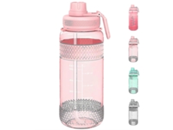 Botella Deportiva Con Pajita, 1/2 L, Con Marcador, Tapa Hermética Y Asa Antitranspirante. Rosewell