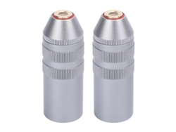 2pcs Adaptador Xlr Macho 4 Pinos Para 4.4mm Fêmea Balanceada Para Microfones Misturadores Alto-falantes Ativos