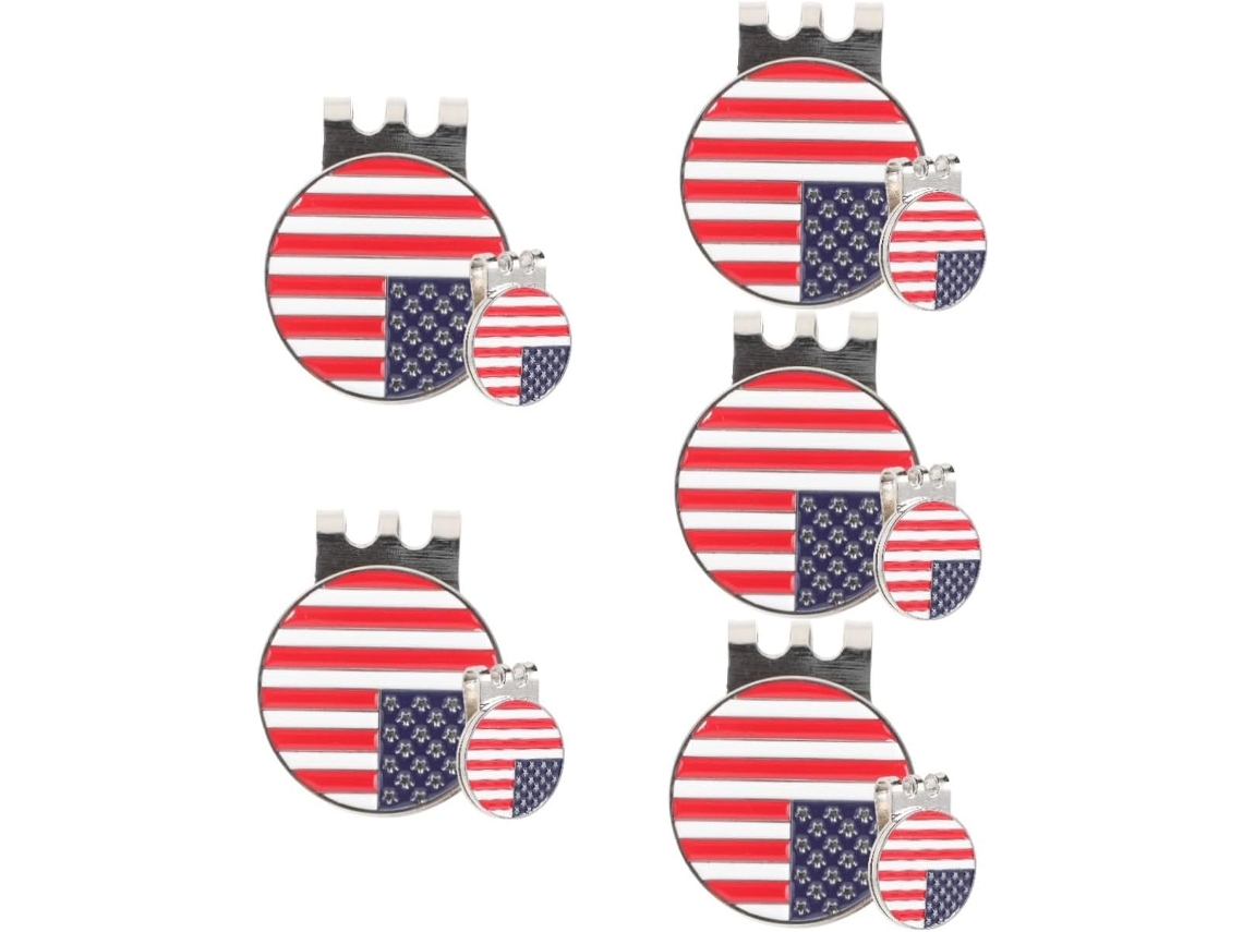 Clip Para Gorra De Golf, Pelotas De Golf De Neón, Tees