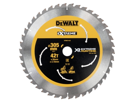 DEWALT DT99574-QZ - Hojas para Sierra Circular Estacionaria XR EXTREME RUNTIME 305mm x 30mm 42D