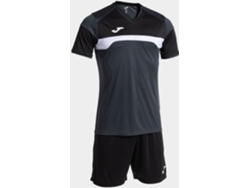 Camiseta de fútbol Joma Danubio III para hombre, gris y negro, talla L