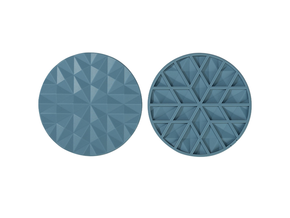 Juego de 2 soportes para sartenes de silicona NEVEANCE