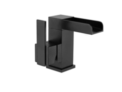 Grifo Para Lavabo De Latón Negro Mate Colección Céphise