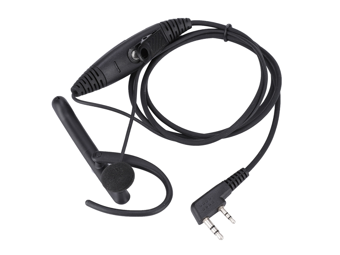 Auriculares para radio walkie-talkie (botón PTT, cable de 140 cm)