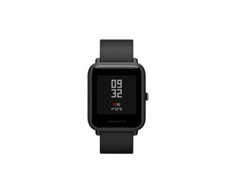 Smartwatch AMAZFIT Bip Gps Glonass Multilingüe autonomía 45 días stand-by compatible con iOS (Negro Onyx)