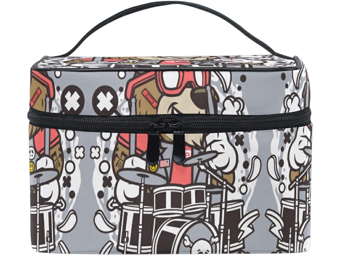 Bolsa Cuero Con Cremallera Portátil Organizador Para Mujer Diseño