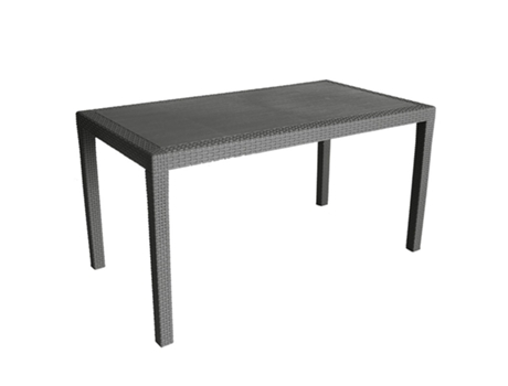 Mesa De Jardín De Plástico Joker Antracita 1387872 cm