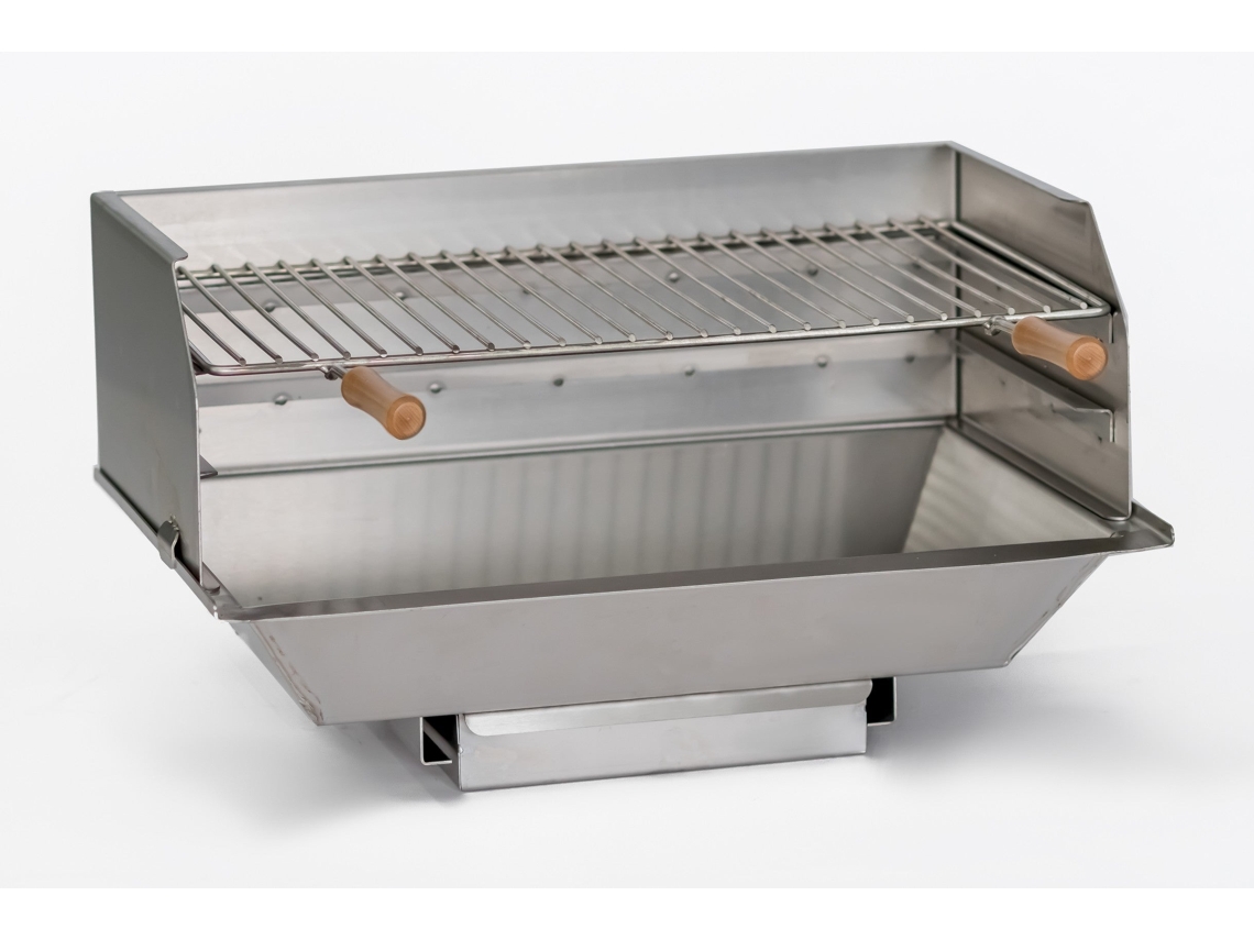 Parrilla incrustada adicional para barbacoa de acero inoxidable de 60 cm