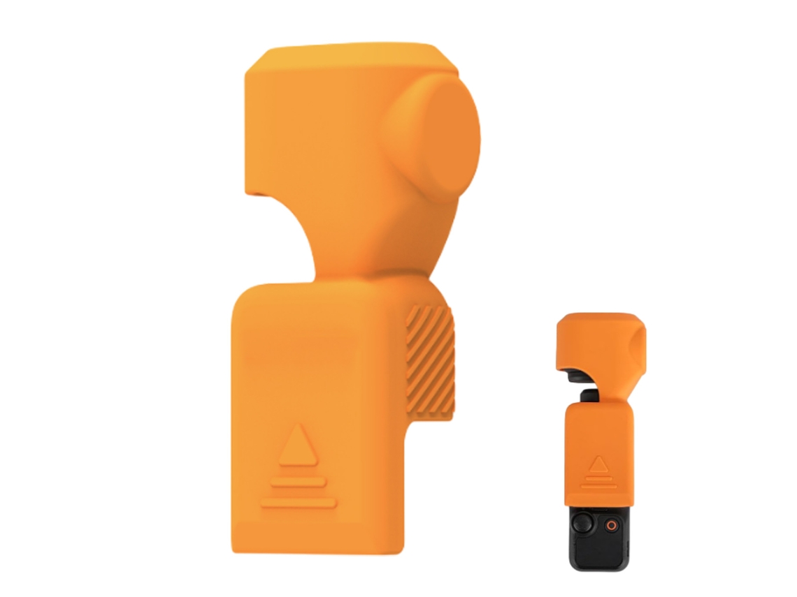 MEOIRUERY Funda Protectora de Silicona para Accesorios Osmo Pocket 3, Funda con Protector de Pantalla y Tapa para Lente 2 en 1