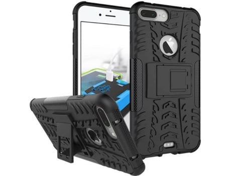 Carcasa iPhone 7 Plus Multi4you Anti-Choque Resistente Negro