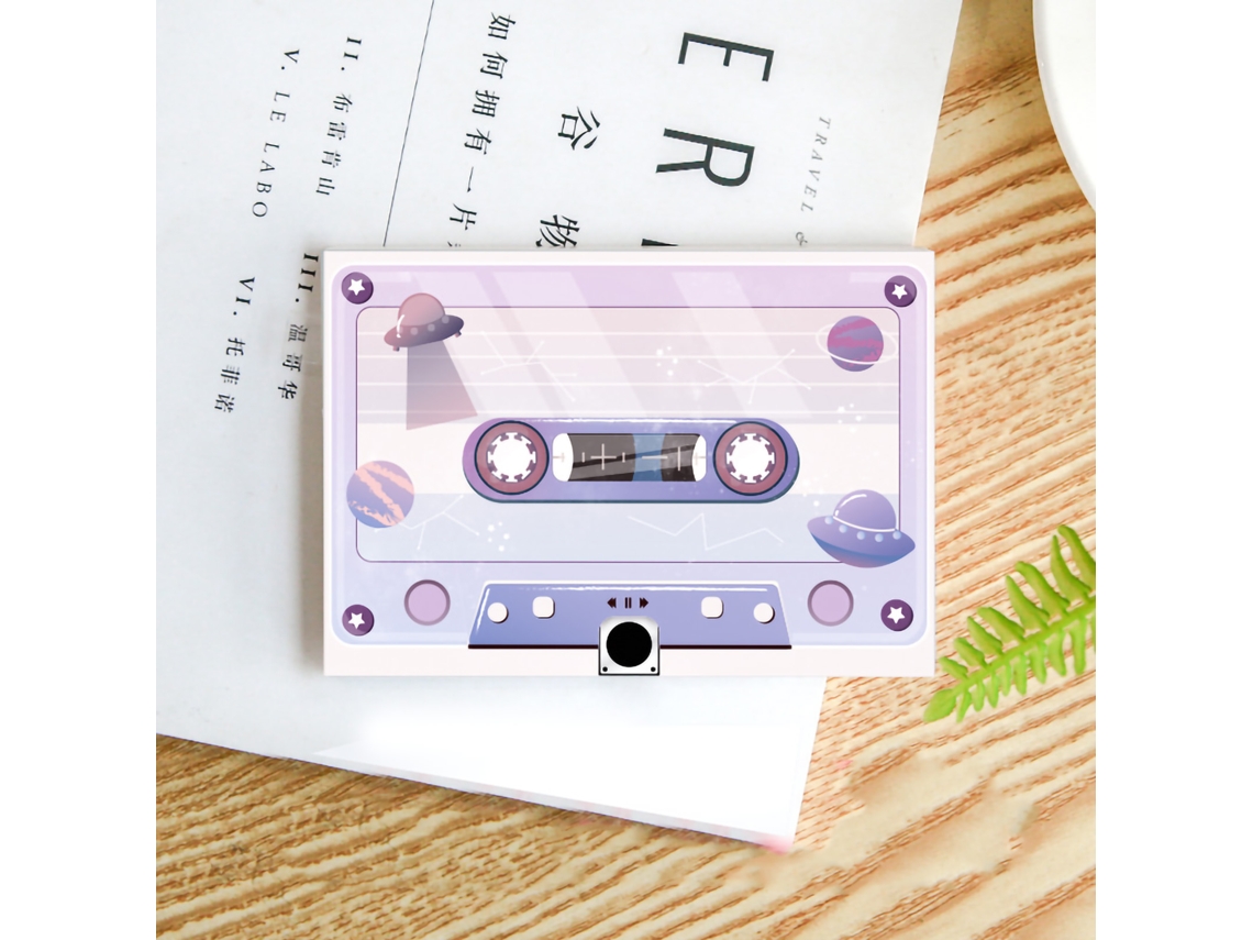 Cinta De Casete Grabable Virgen, Estilo Retro, Reproducción Continua, Para Fiestas Y Cumpleaños, Color Morado.