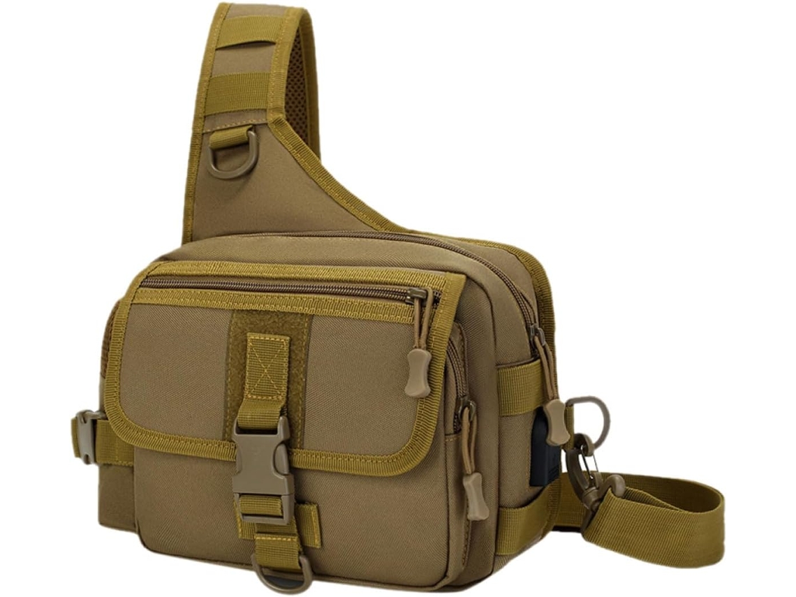 Bolso Bandolera Multifuncional Para Hombre, Resistente Al Desgaste, Para Exteriores.