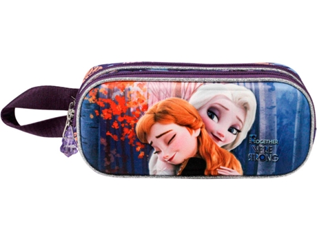 Estuche Doble FROZEN 2 Strong 3D (Morado - 10x22.5x7cm)
