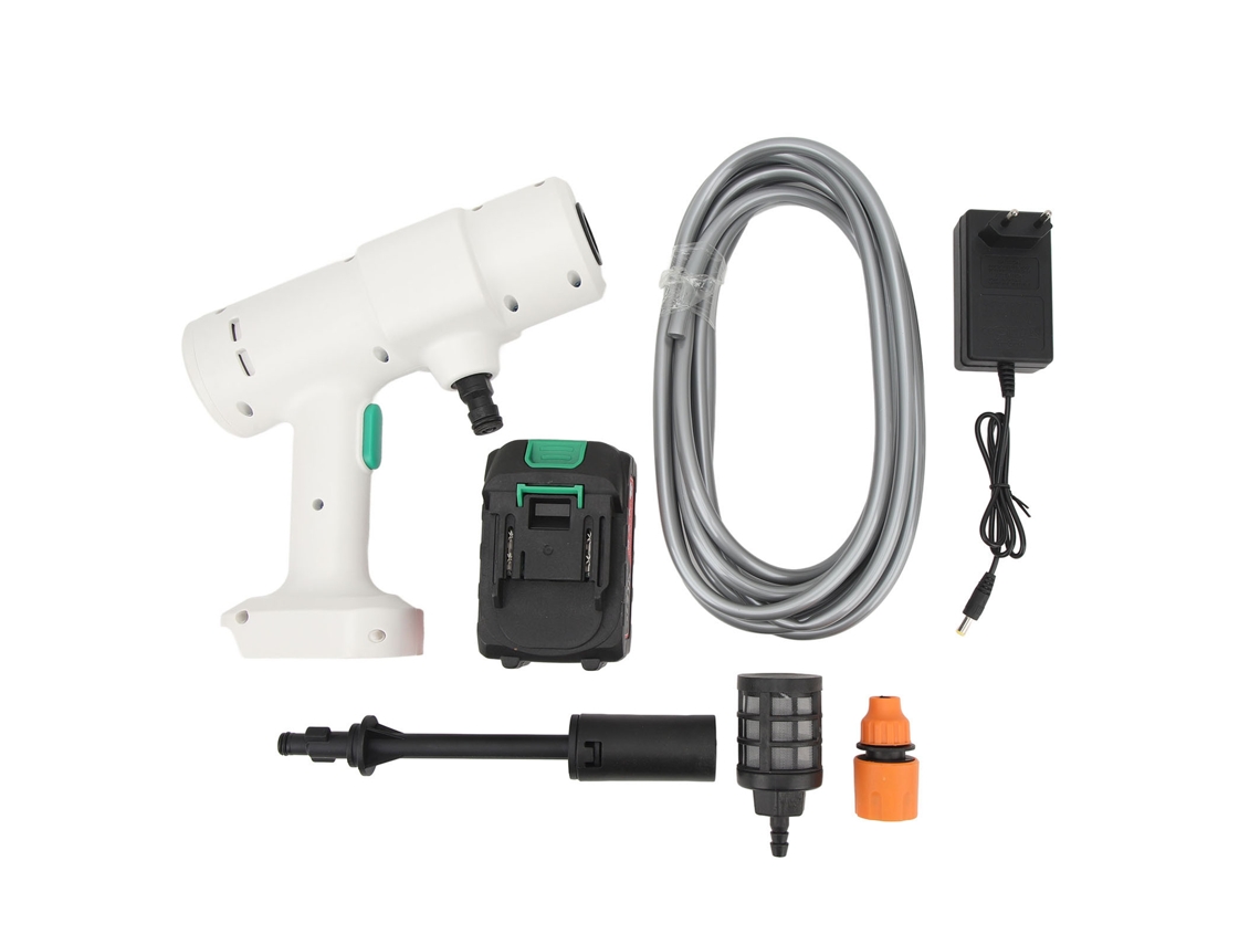 Hidrolimpiadora portátil inalámbrica de 2,4 Gpm, versátil, con batería de 12 000 mAh, 100-240 V, para coche y jardín.