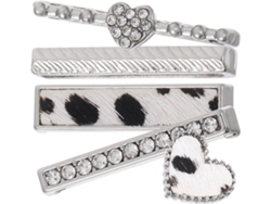 Anillos decorativos de silicona para pulseras de smartwatch, colgantes de plata brillante, accesorios Gokoco