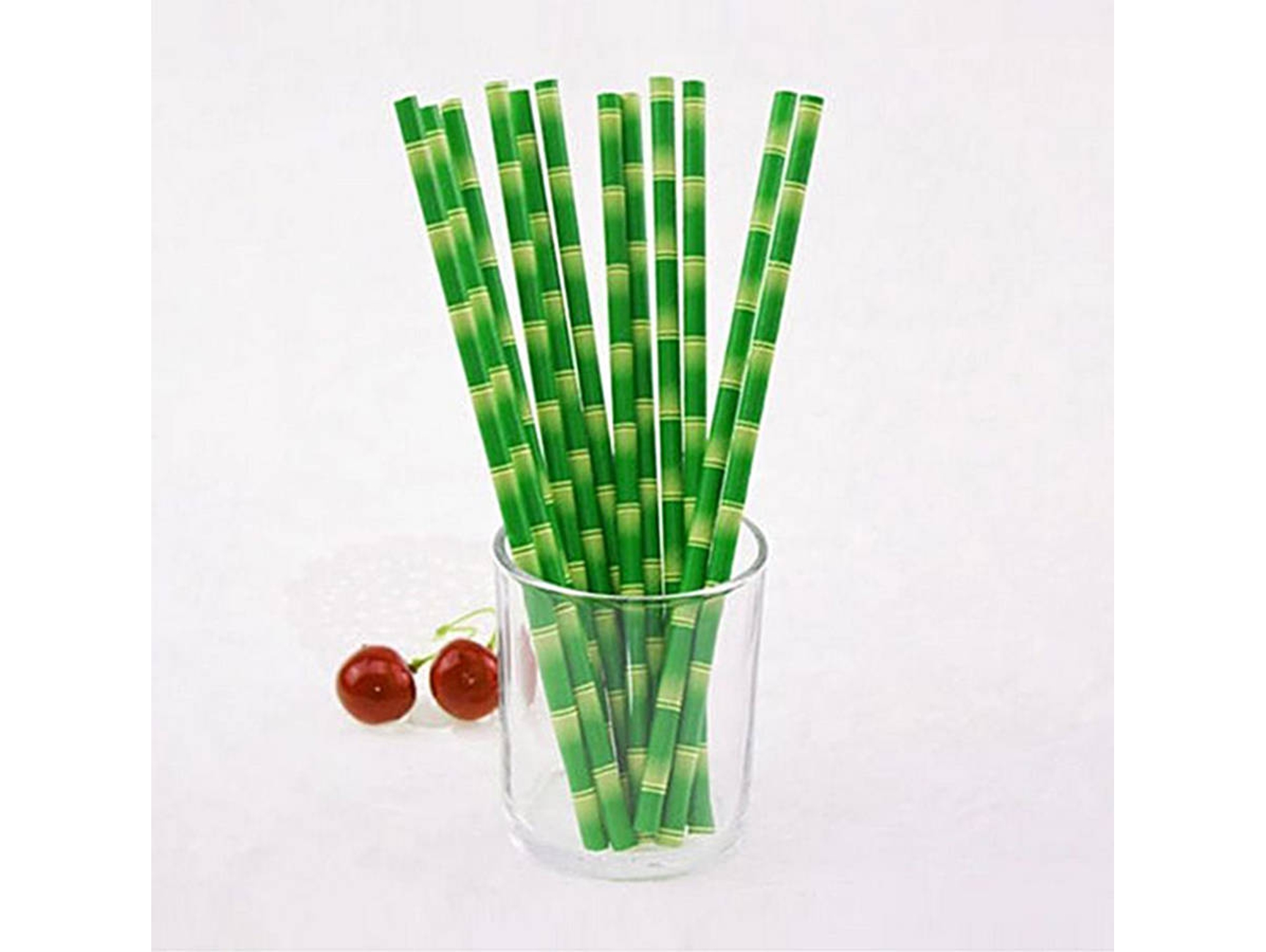 25 Pajitas de Papel HEAN Bambú