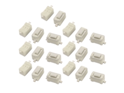 20 Unidades De Interruptores Pulsadores Momentáneos De Reinicio Para Pcb De Panel De 3 Mm X 6 4.