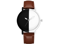 Reloj De Pulsera Analógico De Cuarzo Gaiety Simple Fashion Para Hombre, Estilo Casual De Negocios, Color Marrón.