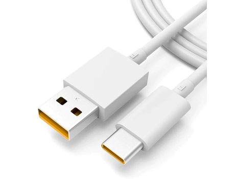 Cable de Carga Fast Charge 6.5A Vooc Usb To Type C 100Cm para Oppo Reno7 Lite PHONECARE Blanco