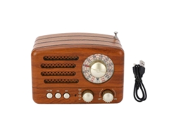 Altavoz Bluetooth inalámbrico retro, excelente calidad de sonido, radio AM/FM Yunzii