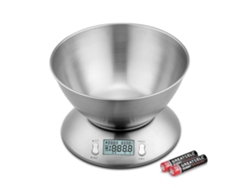 Báscula Digital Para Cocina Balanza De Alimentos Peso 1G / 5 Kg Acero Inoxidable Bol De Mezcla COSHANO