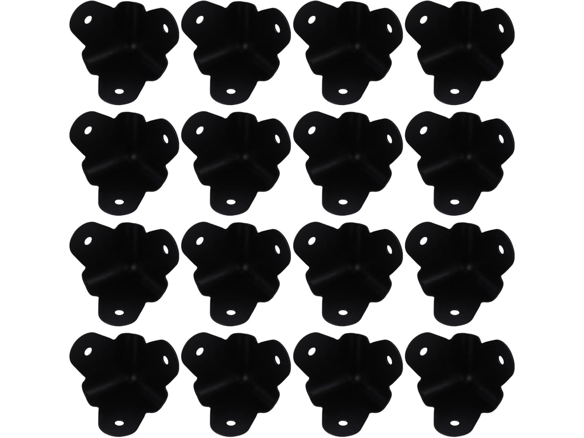 Protectores 16 Esquina Altavoces Metal Negro Piezas