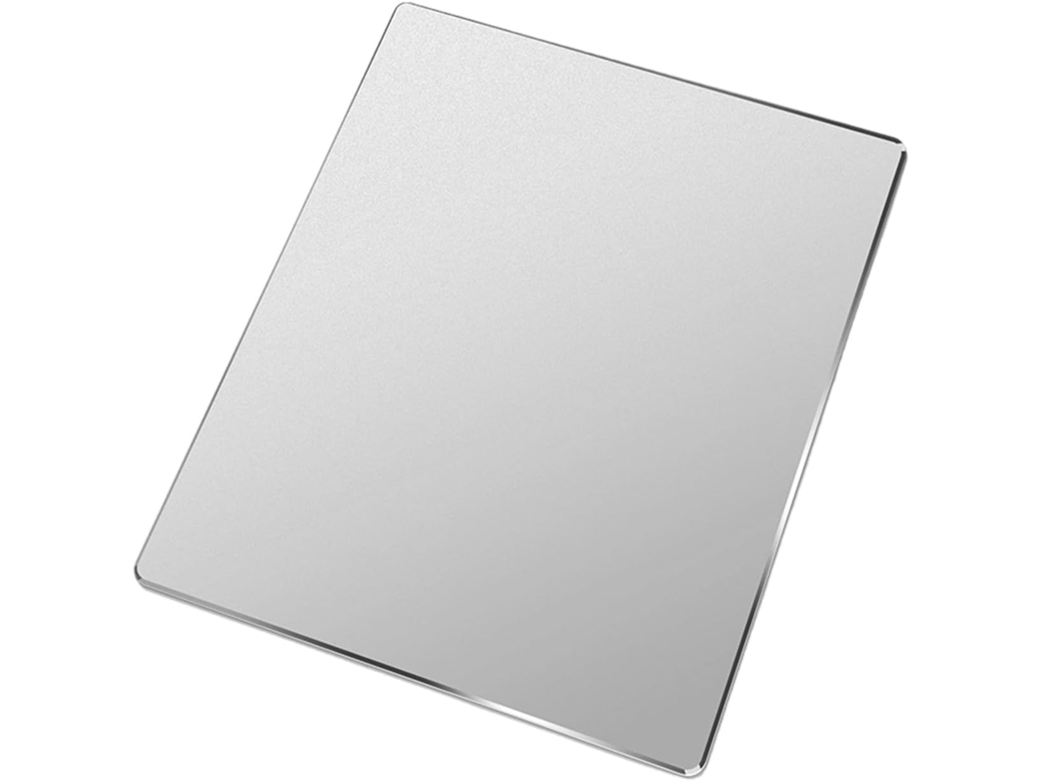 Alfombrilla De Ratón De Carburo De Tungsteno Para Oficina - Negra - Aluminio - Superficie Lisa - Doble Cara - Resistente Al Agua