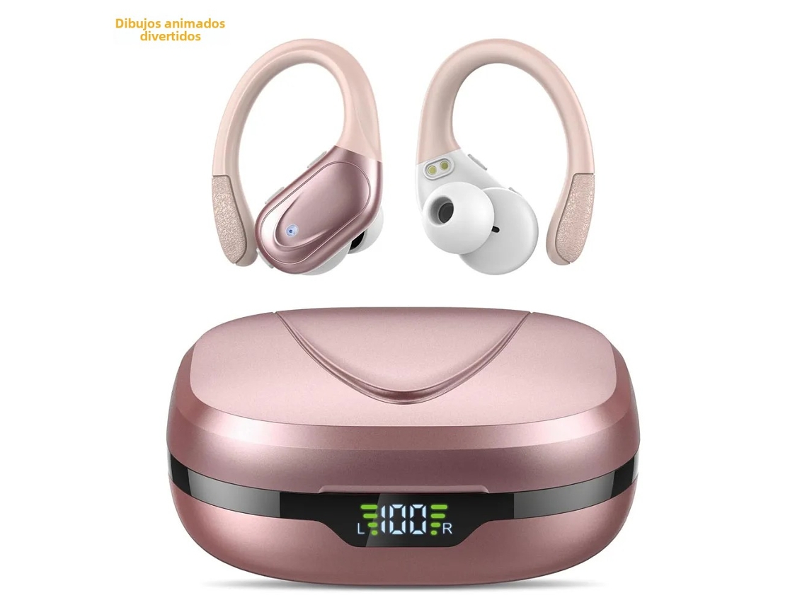 Fones de Ouvido Esportivos Sem Fio Tws , com Microfone com Cancelamento de Ruído e À Prova D'água. MDUG (rosa)