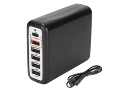 Estación De Carga Usb A13 De 100 W Con 4 Puertos De Carga Rápida Pd Qc3.0 Y Enchufe Estadounidense.