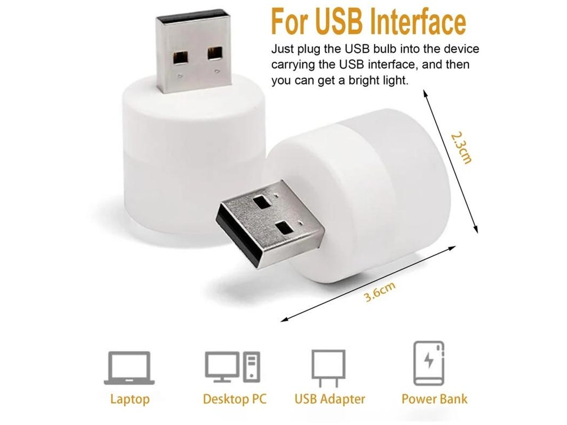 Luz Nocturna Usb Mini Lámpara Led Luz Nocturna Enchufable Pequeñas Luces Nocturnas Blanco Cálido Lámpara Usb Para Habitación Baño Pasillo Yizhood