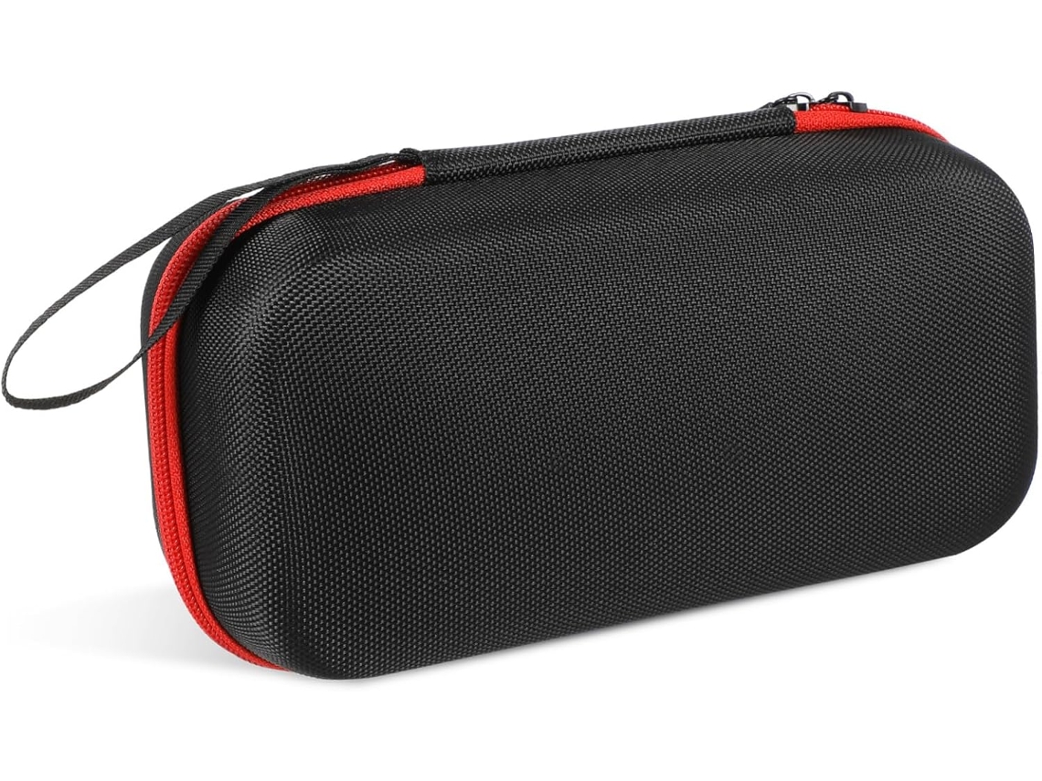 Estuche Rígido Para Compresor De Aire De Coche, Cierre De Cremallera, Tela Oxford Roja, 22 X 11 X 8,5 Cm
