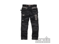 SCRUFFS T54763 Pantalón de bolsillos con funda Pro Flex, color negro