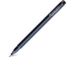 Marcador FABER-CASTELL Fino (Negro - 0.4 mm)