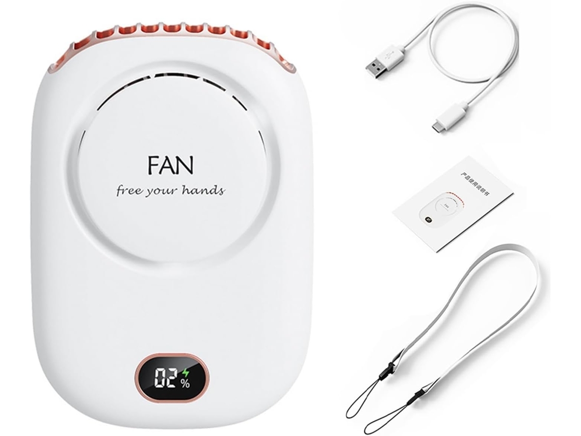 Ventilador 2000 Mah 3 V Recargable Silencioso Ajustable Portátil
