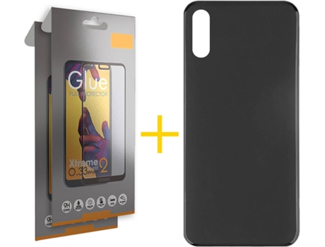 Kit Funda + 2 Protectores de Pantalla Xiaomi Redmi 9A SKYHE Full Liso (Negro)