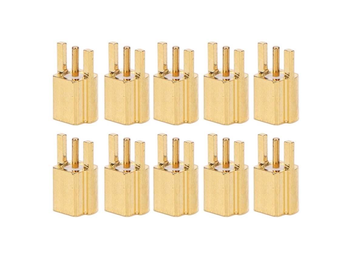 10 Conectores Mmcx Hembra De 3 Pines Para Conexión Coaxial Rf, Material Ofc, 50 Ohmios.