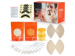 Kit De Cera Para Depilar Pelo Nasal Con Frijoles De Cera, Tazas De Microondas Y Palillos Para Nariz