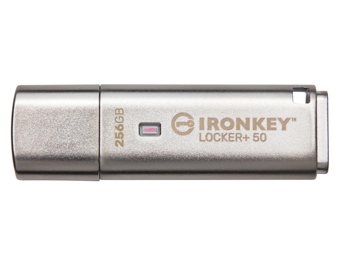 KINGSTON TECHNOLOGY Ironkey Locker 50 Unidad Flash Usb 256 Gb Usb Tipo a 3.2 Gen 1 3.1 Gen 1 Plata