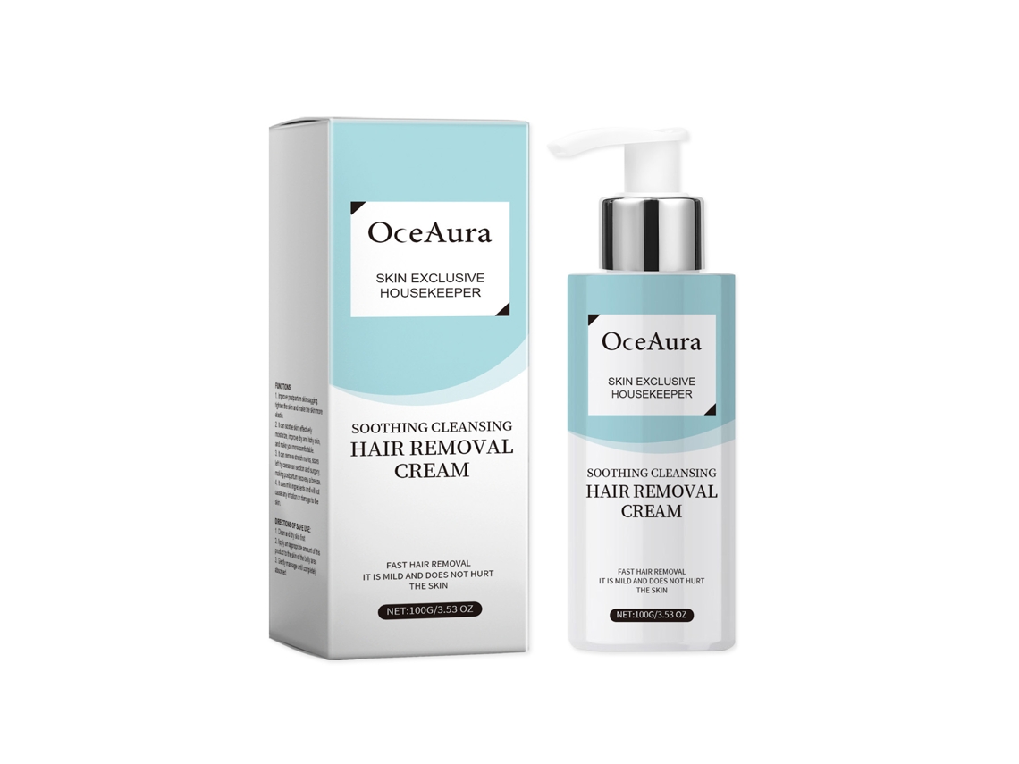 Crema depilatoria suave para axilas y piernas, piel tersa, sin irritación, 100 g