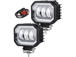 Faros Delanteros Tipo Angel Eyes Para Motocicleta Bicicleta