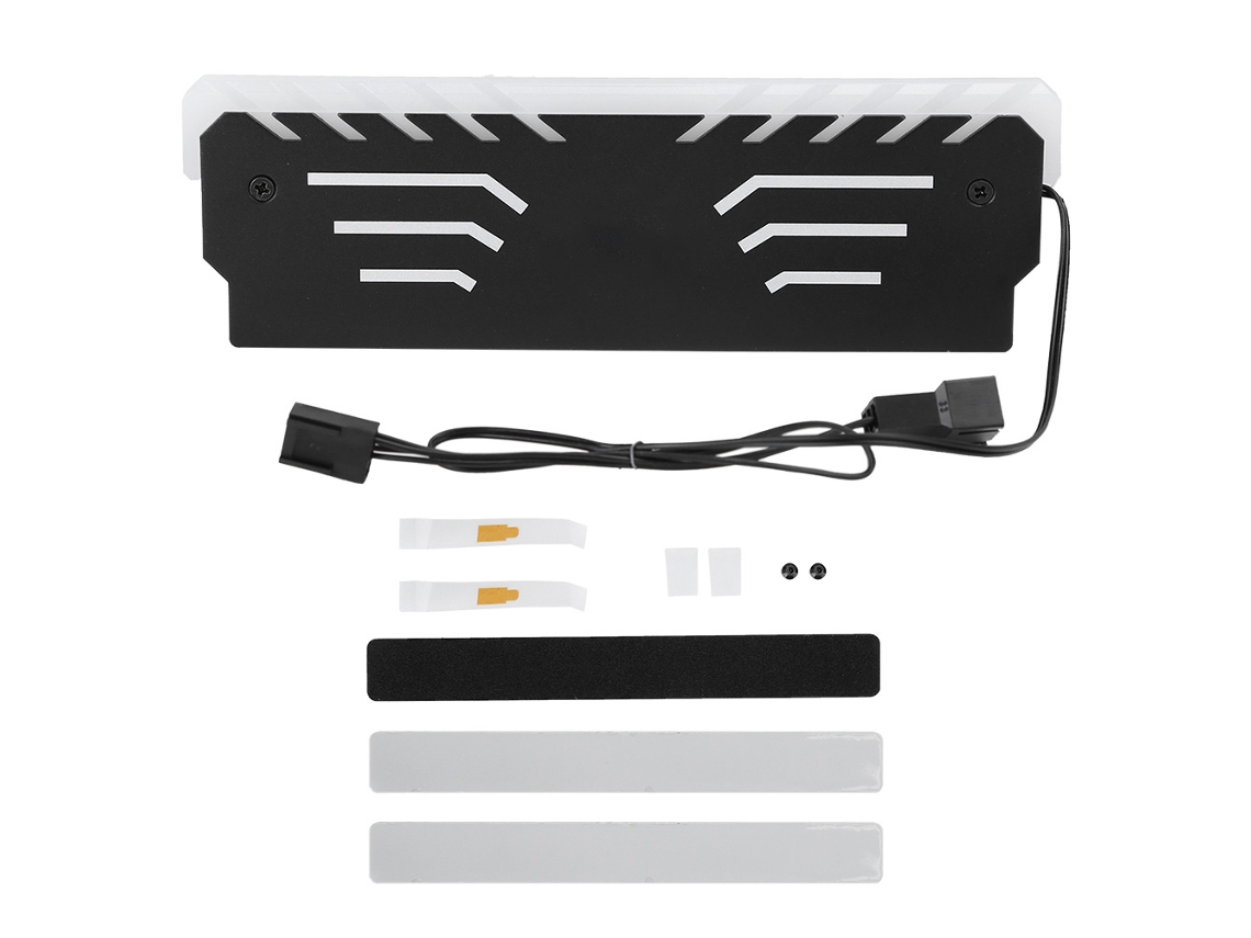 Bloque De Refrigeración De Agua Rgb Memory Symphony Disipador De Calor Ddr 3/4 Luz Luminosa Negra