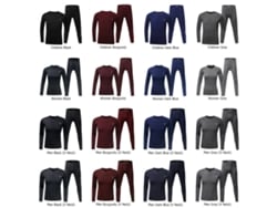 2026-2 Piezas Ropa Interior Termica Hombre Invierno Forro Polar Caliente Cuello O Manga Larga Pantalones