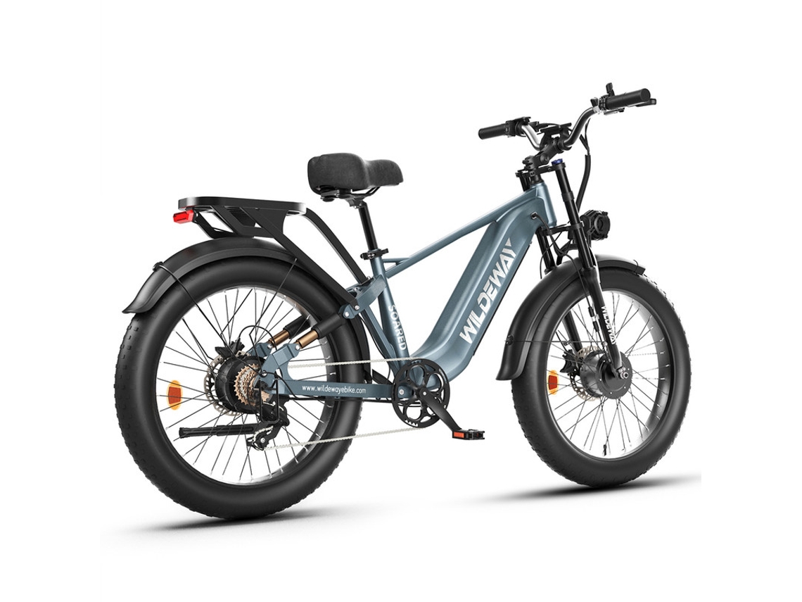 Bicicleta Eléctrica Daul Motor Wildeway Soared-pro, 48 V, 30 Ah, 2600 W, 136 Nm, Gris