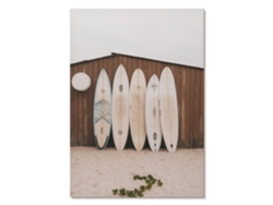 Póster En Lienzo - Tablas De Surf, 42 X 59,4 Cm A2 - (marrón, Fotografía, Rústico, Afición)