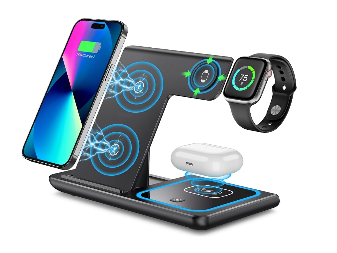 Apple Watch Base De Carga Inalambrica Iphone 11 Cargador