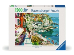 Rompecabezas Ravensburger Romance en Cinque Terre, 1500 piezas